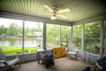 Gorgeous screened porch off of master bedroom